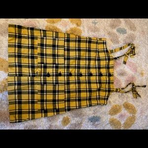 Lazy Oaf Women’s Yellow Checker Jumper Size Large